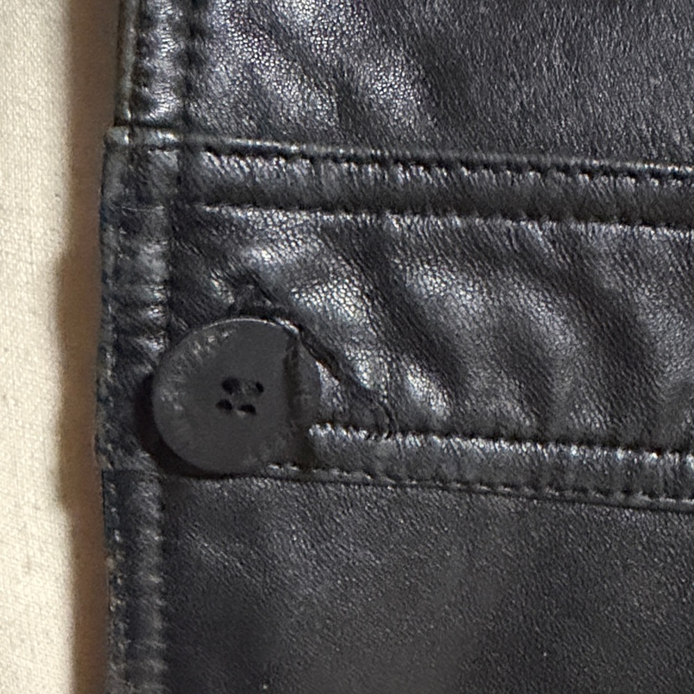NINE WEST Black Leather Women's Jacket - Picture 9 of 13
